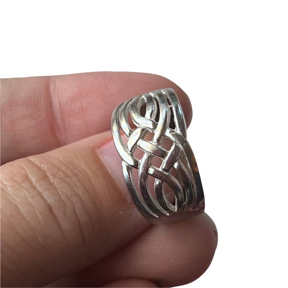 Celtic Knot Sterling Silver Ring 7 1/2